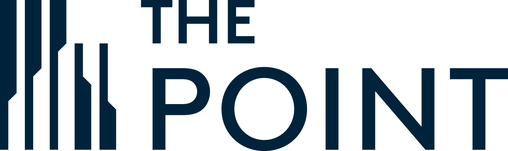 The Point Logo Granite Blue